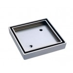 Square Tile Bed Floor Waste, 75mm Outlet